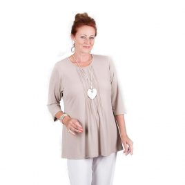 ¾ Sleeve Tucked Top